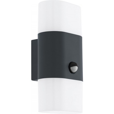 Outdoor wall light Eglo Favria 1 11W 3000K Warm light. Cylindrical Shape 26×13 cm. Terrace, garden and pool. Modern and design Style. Aluminum and plastic. Anthracite, white and black Color
