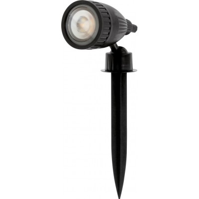63,95 € Free Shipping | Flood and spotlight Eglo Nema 1C 5W Conical Shape 25×13 cm. Stake lamp Terrace, garden and pool. Design and industrial Style. Plastic. Black Color