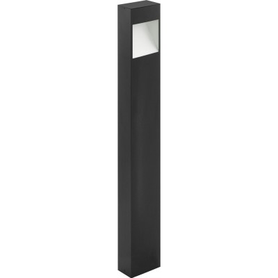 Luminous beacon Eglo Manfria 10W 3000K Warm light. Cubic Shape 87×14 cm. Terrace, garden and pool. Modern and design Style. Aluminum. Anthracite, white and black Color