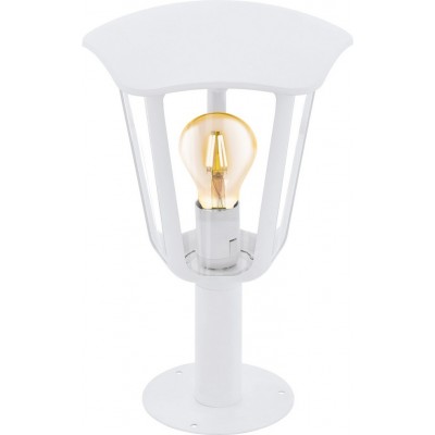 Farol luminoso Eglo Monreale 60W Forma Cônica Ø 23 cm. Lâmpada de soquete Terraço, jardim e piscina. Estilo retro, vintage e projeto. Alumínio e Plástico. Cor branco