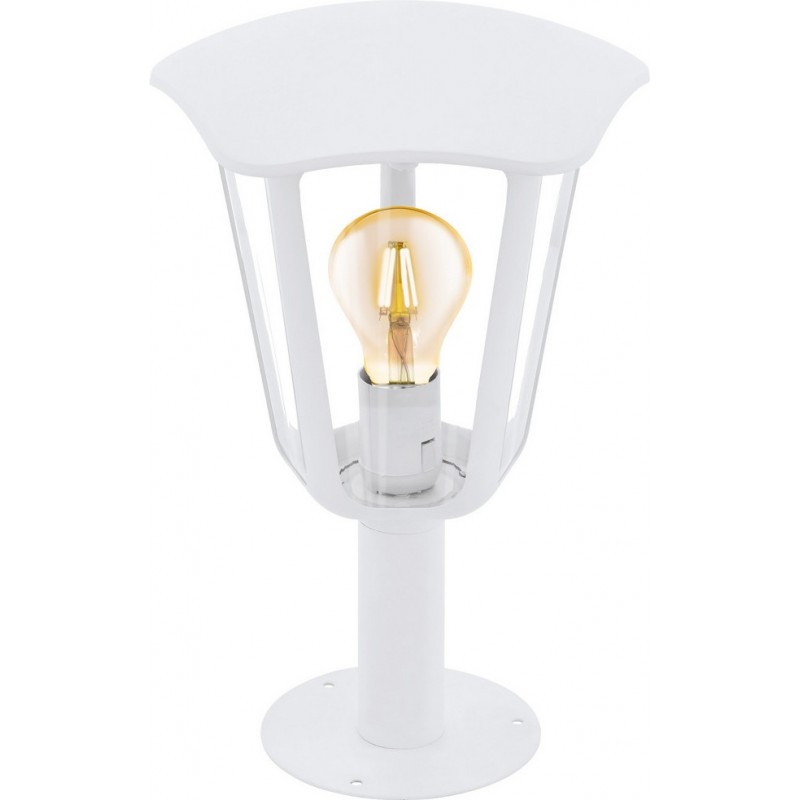 39,95 € Free Shipping | Luminous beacon Eglo Monreale 60W Conical Shape Ø 23 cm. Socket lamp Terrace, garden and pool. Retro, vintage and design Style. Aluminum and plastic. White Color
