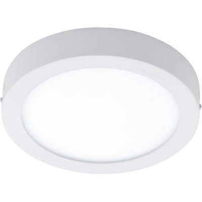 Outdoor lamp Eglo Argolis C 16.5W 2700K Very warm light. Round Shape Ø 22 cm. Wall and ceiling lamp Terrace, garden and pool. Modern and design Style. Aluminum and Plastic. White Color