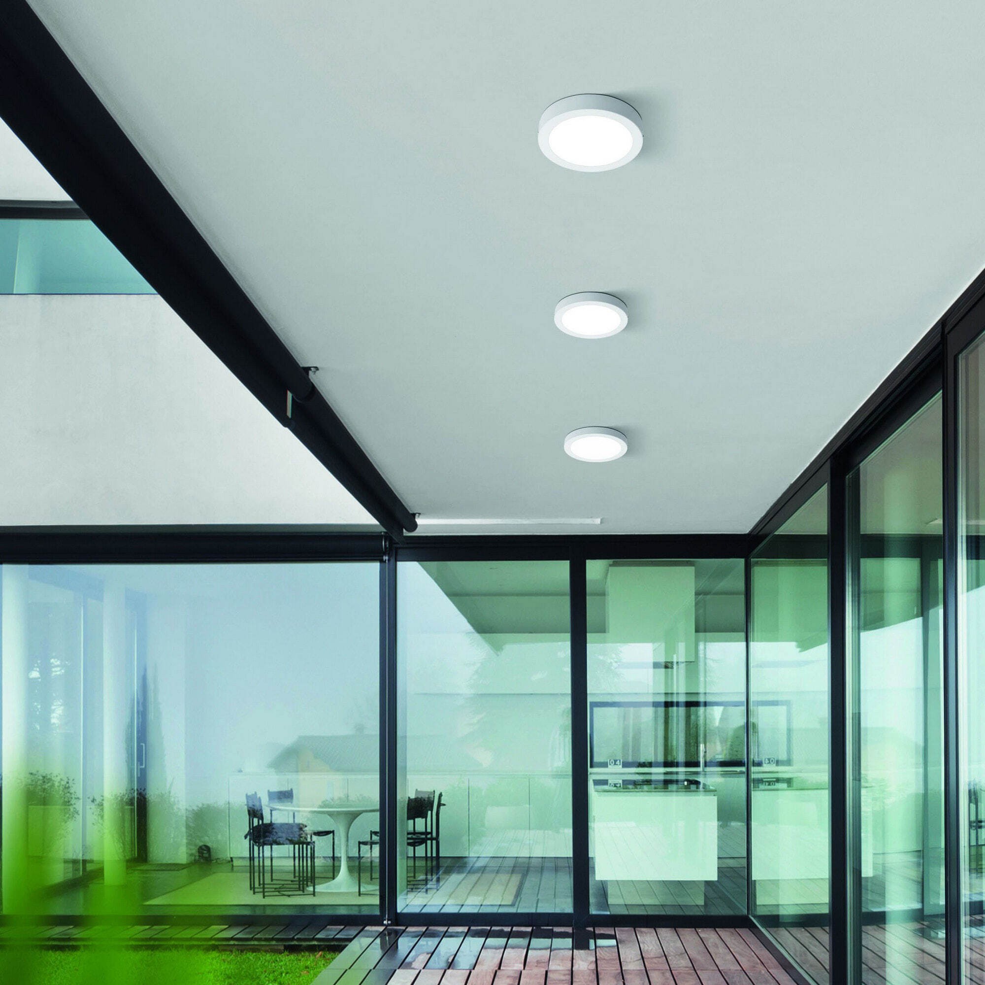 85,95 € Spedizione Gratuita | Lampada da esterno Eglo Argolis C 16.5W 2700K Luce molto calda. Ø 22 cm. Lampada da parete e soffitto Alluminio e plastica. Colore bianca