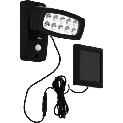 34,95 € Free Shipping | Outdoor wall light Eglo Palizzi 2W 3000K Warm light. 16×15 cm. Terrace, garden and pool. Modern and design Style. Plastic. Black Color
