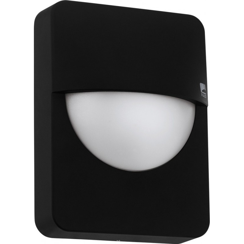 29,95 € Free Shipping | Outdoor wall light Eglo Salvanesco 28W Cubic Shape 24×18 cm. Terrace, garden and pool. Modern, design and cool Style. Aluminum and Plastic. White and black Color