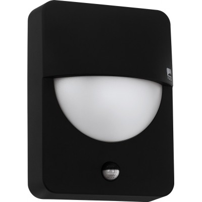 67,95 € Free Shipping | Outdoor wall light Eglo Salvanesco 28W Cubic Shape 24×18 cm. Terrace, garden and pool. Modern, design and cool Style. Aluminum and Plastic. White and black Color