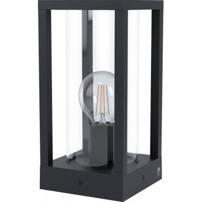 82,95 € Envoi gratuit | Balise lumineuse Eglo Cascinetta 40W 31×15 cm. Lampe à douille Aluminium et verre. Couleur noir