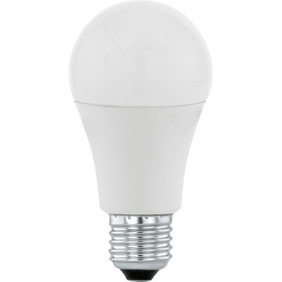 3,95 € Free Shipping | LED light bulb Eglo LM LED E27 12W E27 LED A60 3000K Warm light. Oval Shape Ø 6 cm. Plastic. Opal Color