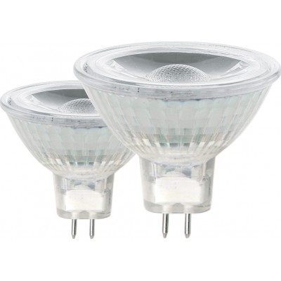 6,95 € Free Shipping | LED light bulb Eglo LM LED 3W GU5.3 LED 3000K Warm light. Conical Shape Ø 4 cm. Glass