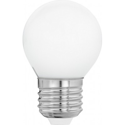 Ampoule LED Eglo LM LED E27 4W E27 LED G45 2700K Lumière très chaude. Façonner Sphérique Ø 4 cm. Verre. Couleur opale