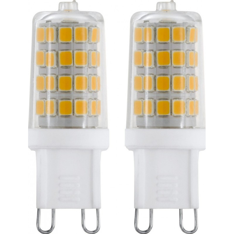 8,95 € Бесплатная доставка | Светодиодная лампа Eglo LM LED G9 3W G9 LED 3000K Теплый свет. Цилиндрический Форма Ø 1 cm. Пластик