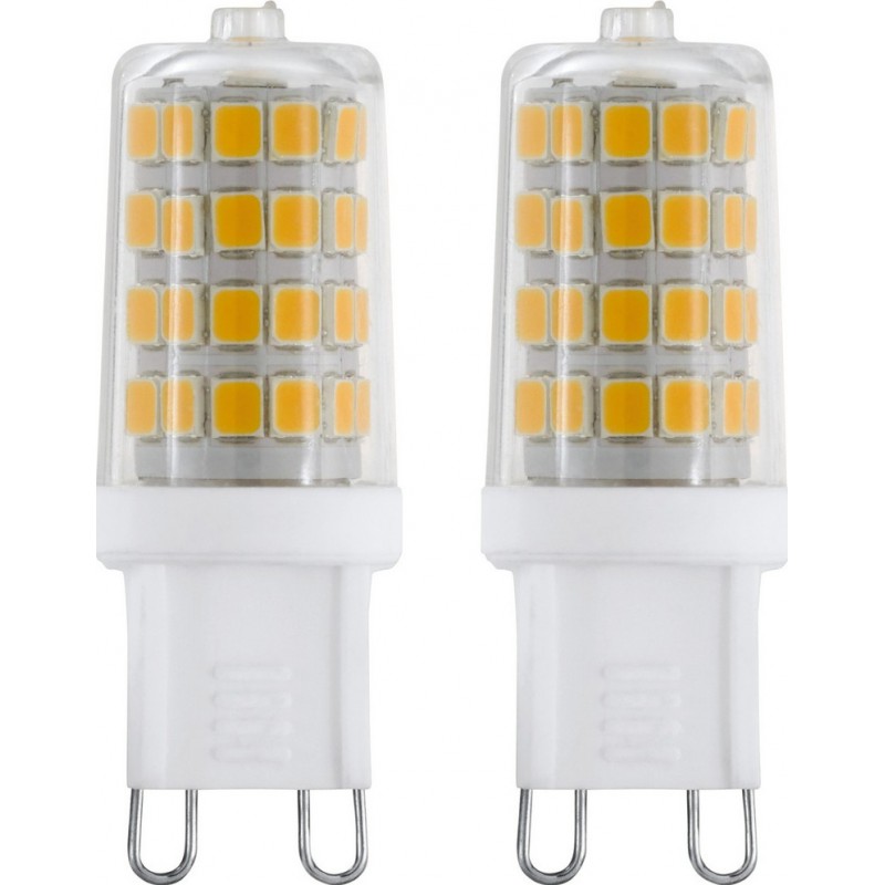 8,95 € Бесплатная доставка | Светодиодная лампа Eglo LM LED G9 3W G9 LED 4000K Нейтральный свет. Цилиндрический Форма Ø 1 cm. Пластик