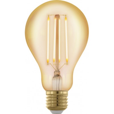 Ampoule LED Eglo LM LED E27 4W E27 LED A75 1700K Lumière très chaude. Façonner Sphérique Ø 7 cm. Verre. Couleur orange