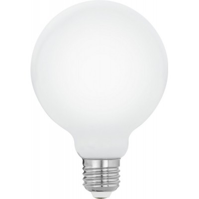 Ampoule LED Eglo LM LED E27 7W E27 LED G95 2700K Lumière très chaude. Façonner Sphérique Ø 9 cm. Verre. Couleur opale
