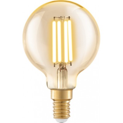 LED light bulb Eglo LM LED E14 4W E14 LED G60 2200K Very warm light. Ø 6 cm. Glass. Orange Color