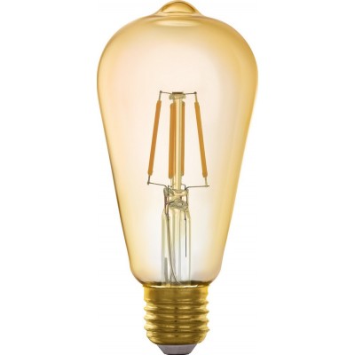 Ampoule LED télécommandée Eglo LM LED E27 5.5W E27 LED ST64 2200K Lumière très chaude. Ø 4 cm. Verre. Couleur orange