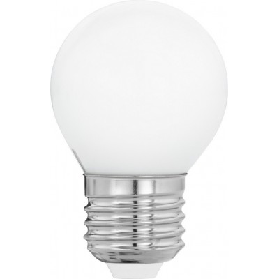 LED light bulb Eglo LM LED E27 4W E27 LED G45 4000K Neutral light. Spherical Shape Ø 4 cm. Glass. Opal Color
