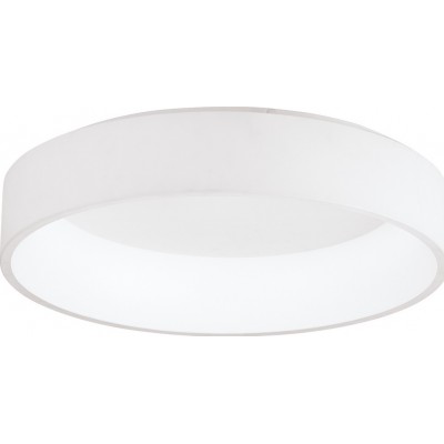 236,95 € Free Shipping | Indoor ceiling light Eglo Stars of Light Marghera 1 34W 3000K Warm light. Round Shape Ø 59 cm. Living room, kitchen and dining room. Design Style. Steel and Plastic. White Color