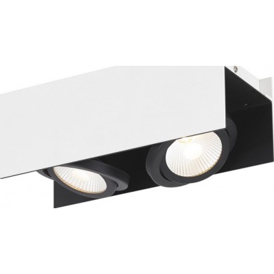139,95 € Free Shipping | Indoor ceiling light Eglo Stars of Light Vidago 11W 3000K Warm light. Extended Shape 31×13 cm. Living room, kitchen and dining room. Design Style. Steel and aluminum. White and black Color
