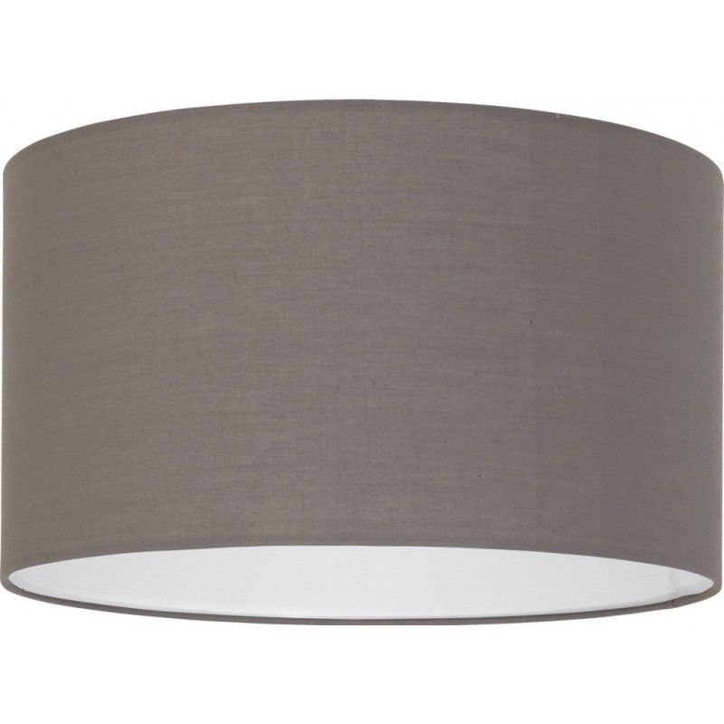Lamp shade Eglo Nadina 1 Cylindrical Shape Ø 38 cm. Modern and design Style. Textile. Anthracite, brown and black Color