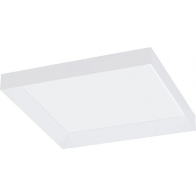 室内顶灯 Eglo Escondida 27W 2700K 非常温暖的光. 拉长的 形状 45×45 cm. 厨房 和 浴室. 现代的 风格. 铝 和 塑料. 白色的 颜色
