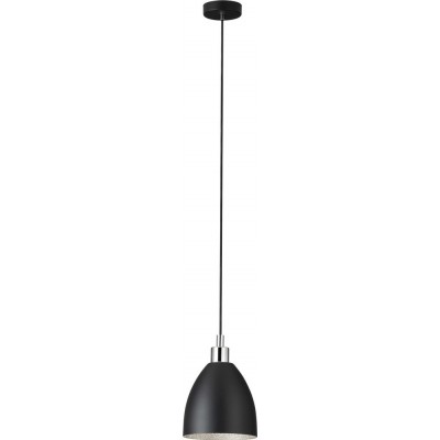 58,95 € Free Shipping | Hanging lamp Eglo Stars of Light Mareperla 60W Conical Shape Ø 18 cm. Living room, kitchen and dining room. Modern and design Style. Steel. Black Color