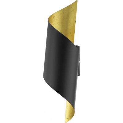 89,95 € Spedizione Gratuita | Lampada da parete per interni Eglo Stars of Light Jabaloyas 40W 63×16 cm. Acciaio. Colore d'oro e nero