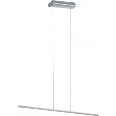 249,95 € Free Shipping | Hanging lamp Eglo Pellaro 30W 2700K Very warm light. 110×110 cm. Steel, aluminum and plastic. White, nickel and matt nickel Color