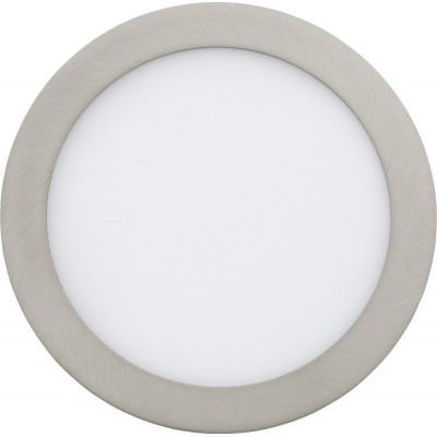 Recessed lighting Eglo Fueva 1 16.5W 3000K Warm light. Round Shape Ø 22 cm. Modern Style. Metal casting and plastic. White, nickel and matt nickel Color