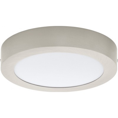 Ceiling lamp Eglo Fueva 1 18W 4000K Neutral light. Round Shape Ø 22 cm. Modern Style. Metal casting and Plastic. White, nickel and matt nickel Color