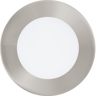 39,95 € Free Shipping | Recessed lighting Eglo Fueva C 5.2W 2700K Very warm light. Round Shape Ø 12 cm. Kitchen. Modern Style. Metal casting and plastic. White, nickel and matt nickel Color