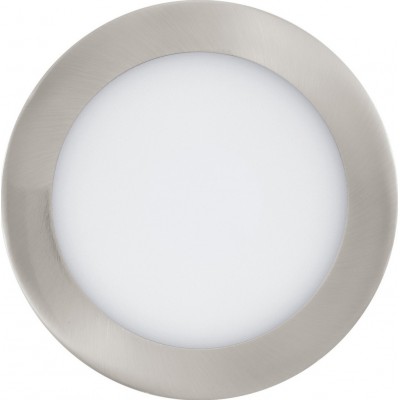 屋内埋め込み式照明 Eglo Fueva C 10.5W 2700K とても暖かい光. 円形 形状 Ø 17 cm. キッチン. モダン スタイル. 金属 そして プラスチック. 白い, ニッケル そして マットニッケル カラー