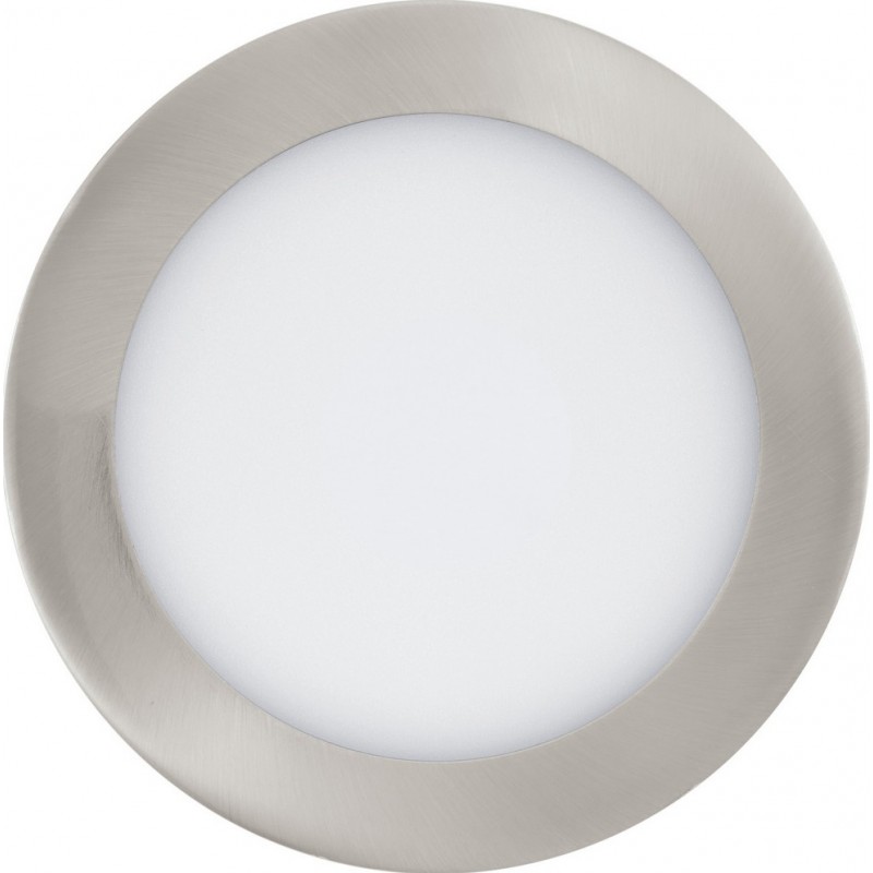 39,95 € Free Shipping | Recessed lighting Eglo Fueva C 10.5W 2700K Very warm light. Round Shape Ø 17 cm. Kitchen. Modern Style. Metal casting and plastic. White, nickel and matt nickel Color