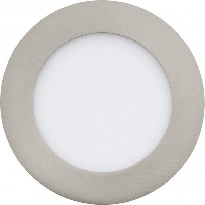 Recessed lighting Eglo Fueva 1 5.5W 3000K Warm light. Round Shape Ø 12 cm. Kitchen and bathroom. Modern Style. Metal casting and plastic. White, nickel and matt nickel Color