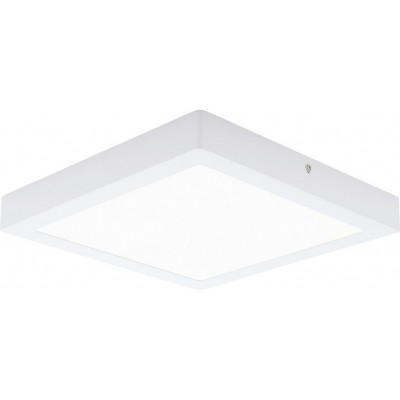 LED panel Eglo Fueva 1 24W LED 4000K Neutral light. Conical Shape 30×30 cm. Modern Style. Metal casting and plastic. White Color