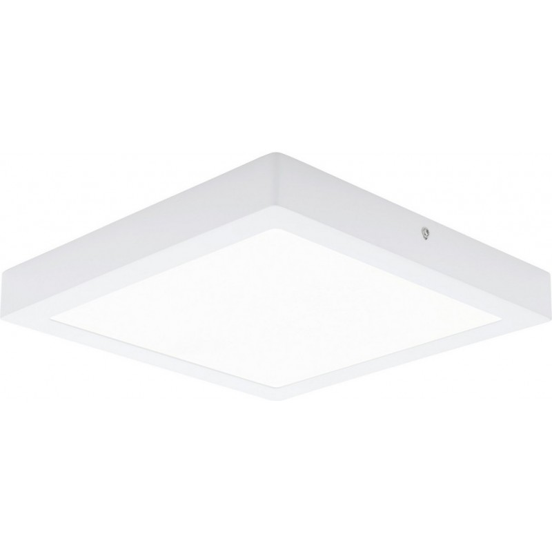 LED panel Eglo Fueva 1 24W LED 4000K Neutral light. Conical Shape 30×30 cm. Modern Style. Metal casting and plastic. White Color