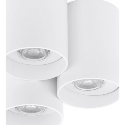 Indoor spotlight Eglo Lasana 10W Cylindrical Shape Ø 22 cm. Kitchen and bathroom. Design Style. Steel and Aluminum. White Color
