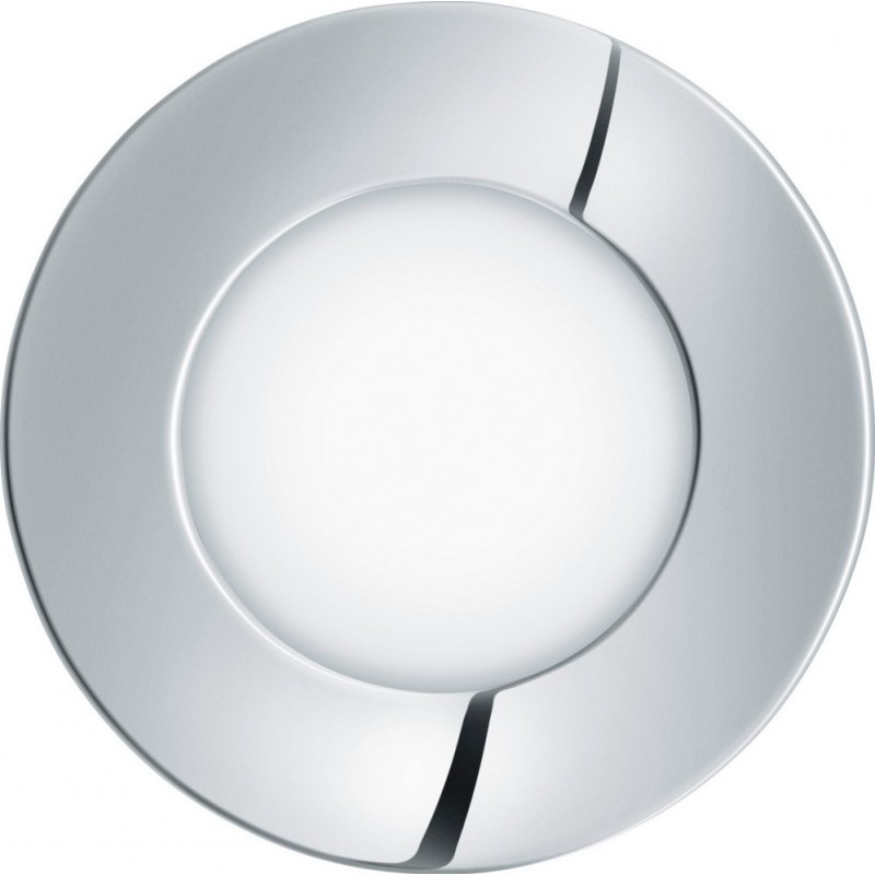 Recessed lighting Eglo Fueva 1 2.7W 3000K Warm light. Round Shape Ø 8 cm. Sophisticated Style. Metal casting and plastic. White, plated chrome and silver Color