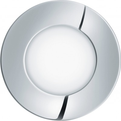 Recessed lighting Eglo Fueva 1 2.7W 4000K Neutral light. Round Shape Ø 8 cm. Sophisticated Style. Metal casting and plastic. White, plated chrome and silver Color