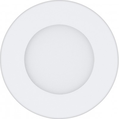 Recessed lighting Eglo Fueva 1 2.7W 4000K Neutral light. Round Shape Ø 8 cm. Modern Style. Metal casting and plastic. White Color
