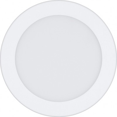 Éclairage encastré Eglo Fueva 1 11W 3000K Lumière chaude. Ø 17 cm. Métal et plastique. Couleur blanc