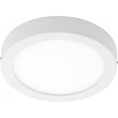 室内顶灯 Eglo Fueva C 21W 2700K 非常温暖的光. 圆形的 形状 Ø 30 cm. 厨房 和 浴室. 现代的 风格. 金属 和 塑料. 白色的 颜色