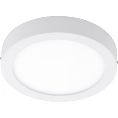 Luz de teto interna Eglo Fueva C 21W 2700K Luz muito quente. Ø 30 cm. Metais e plástico. Cor branco