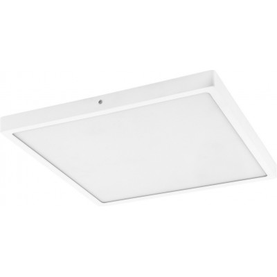 99,95 € Free Shipping | LED panel Eglo Fueva 1 25W LED 3000K Warm light. Square Shape 40×40 cm. Modern Style. Aluminum and plastic. White Color