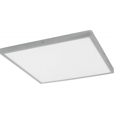 LED面板 Eglo Fueva 1 25W LED 3000K 暖光. 正方形 形状 50×50 cm. 现代的 风格. 铝 和 塑料. 白色的 和 银 颜色