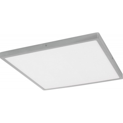 129,95 € 送料無料 | LEDパネル Eglo Fueva 1 25W LED 3000K 暖かい光. 平方 形状 50×50 cm. モダン スタイル. アルミニウム そして プラスチック. 白い そして 銀 カラー