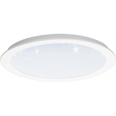 93,95 € Free Shipping | Indoor ceiling light Eglo Fiobbo 21W 3000K Warm light. Spherical Shape Ø 30 cm. Kitchen and bathroom. Modern Style. Steel and Plastic. White Color