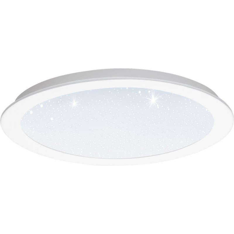 93,95 € Free Shipping | Indoor ceiling light Eglo Fiobbo 21W 3000K Warm light. Spherical Shape Ø 30 cm. Kitchen and bathroom. Modern Style. Steel and Plastic. White Color