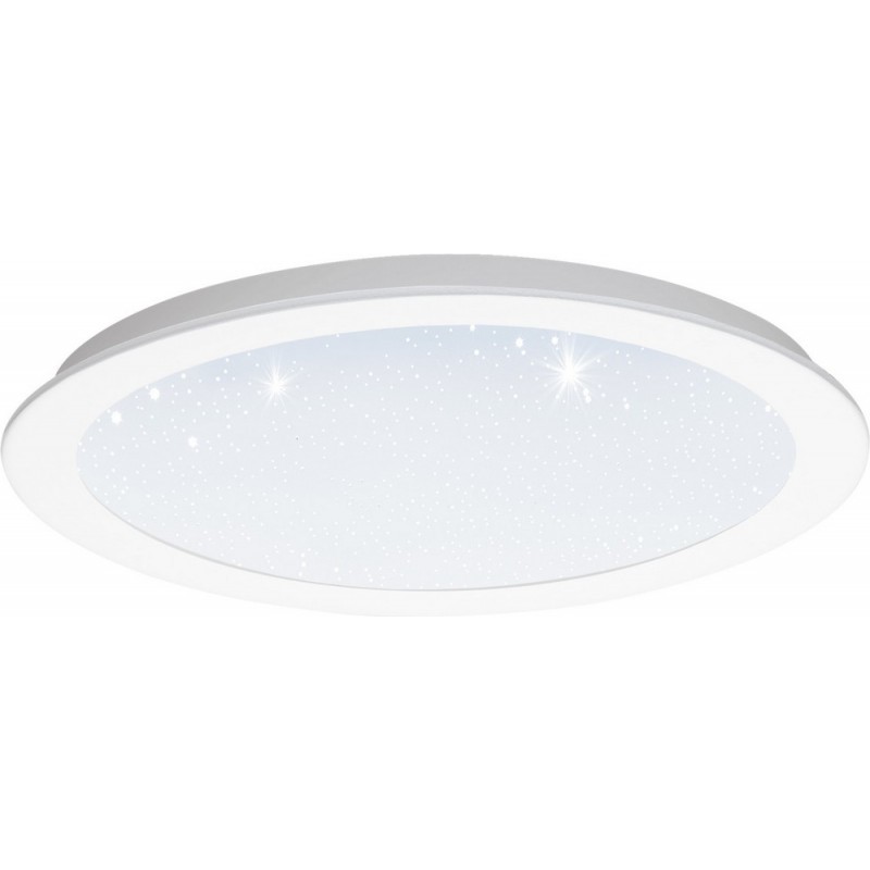 93,95 € Envío gratis | Plafón de interior Eglo Fiobbo 21W 3000K Luz cálida. Forma Esférica Ø 30 cm. Cocina y baño. Estilo moderno. Acero y Plástico. Color blanco