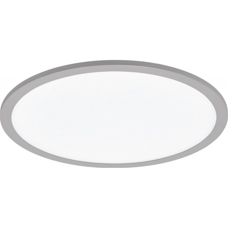 109,95 € Free Shipping | Indoor ceiling light Eglo Sarsina 28W 4000K Neutral light. Round Shape Ø 45 cm. Kitchen, lobby and bathroom. Modern Style. Aluminum and Plastic. Aluminum, white and silver Color